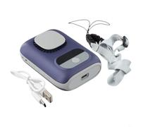 Zilimontt Ventilateur portable de taille et de cou avec batterie de 4000 mAh, moteur sans balais 10 500 tr/min, flux d'air de 14 m/s, refroidissement à 5 vitesses, écran LED, charge rapide de type C