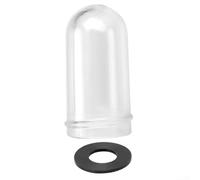 Zilimontt Verre de visée pour valves de filtre à sable Hayward SP0710 SP0710X SPX0710MA avec joint, pièce de rechange en plastique transparent pour valve multiport Pro Series (1 pièce)