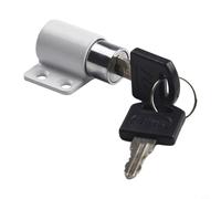 Zilimontt Verrou de porte coulissante avec clé pour la sécurité des bébés et des enfants, boulon de sécurité en alliage d'aluminium pour portes à charnière ou coulissantes, protection antivol de la