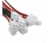 Zilimontt XH Connecteurs de fils et de câbles de 2,54 mm, fiches mâles et femelles à 2 broches ou 3 broches avec fils 24 AWG, longueur 200 mm, pas de 2,54 mm pour électronique et industriel (2 broches
