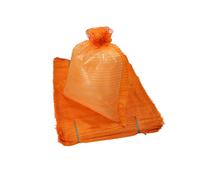 Zill Sacs à pommes de terre, 25 kg, 51x80 cm, lot de 100 filets sacs Raschel pour pommes de terre et légumes, sans cordon de serrage