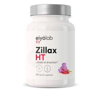 Zillax HT | Formule Libido Homme | Vigueur, Endurance | Tonifiant Sexuel | Tribulus, Maca, Safran et Ginkgo | Aphrodisiaque | Booster Circulation Sanguine | 60 Gélules Vegan | Eiyolab
