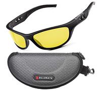 ZILLERATE Lunette de soleil homme polarisée Pour conduite, vélo, golf, ski, pêche et course à pied, Protection UV400, Monture légère confortable en TR90, Accessoires et étui rigide, Jaune