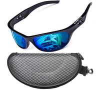 ZILLERATE Lunette de Soleil Homme Polarisée - Vélo, Golf, Ski, Pêche, Course À Pied, Conduite - Protection UV400, Monture Légère Confortable en TR90 - Accessoires et Étui Rigide, Glace Bleue