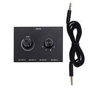 Zillesase Commutateur Audio 4 Ports 3,5mm Stereo - Sortie A//D | Conçu avec circuit isolé, chaque signal reste indépendant et garantit que les 4 entrées ne influencent pas mutuellement.