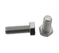 ZILOOK M4 M5 M6 M8 M10 M12 Filetage à Gauche vis à tête hexagonale extérieure 304 boulons hexagonaux en Acier Inoxydable (Color : 3pcs, Size : M8x35)