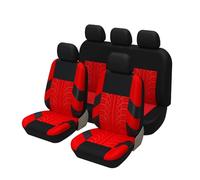 ZILOOK Voiture Ensembles De Housses Siège, pour Dacia Sandero 2020-2023 Housse de Siege Voiture Lavable Protecteur de Coussin de Siège Accessoires,Red