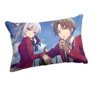 ZILUXI Class-Room of The Eli-Te Housse Oreiller, Confortable Taie Oreiller, Taies d'Oreillers Utilisé pour Bureau Salon, Anime Fans(Muti 9,30x50cm)