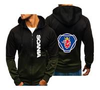 ZILUXI Sweats à Capuche Homme Sc.an.ia, Cardigan à Manches Longues, Coupe Vent Homme pour Printemps Automne, ExtéRieur(Black,L)