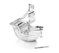 Zilverstad 6179261 Tirelire bateau de pirates avec protection anti-oxydation Argenté 13,5 x 6,5 x 15,5 cm…