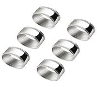 Zilverstad 6734600 Ensemble de 6 Ronds de Serviette Ovale Argenté