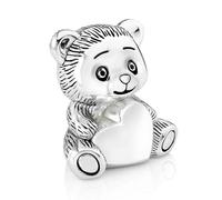 Zilverstad 6757261 Tirelire Ours avec Cœur Argenté Laqué