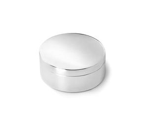 Zilverstad 7274261 Boîte pour Dent de Lait et Mèche de Cheveux Rond Argenté Laqué