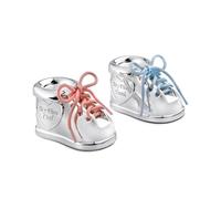 Zilverstad 7276261 Boîte pour Dent de Lait et Mèche de Cheveux Chaussure à Lacets Argenté Laqué Bicolore