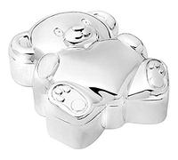 Zilverstad Boîte à dents en alliage de zinc avec cœur Argenté 5,7 x 4,7 x 2,4 cm, Tons Argentés