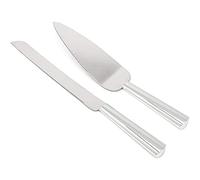 Zilverstad Pelle à tarte avec couteau Smooth acier inox