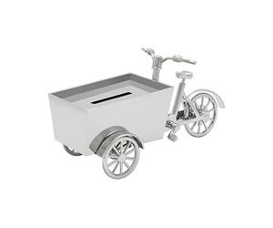 Zilverstad - Tirelire Vélo Cargo Couleur Argent