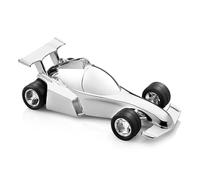 Zilverstad - Tirelire Voiture de Course argentée