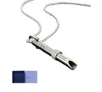 Zilynhom Collier de respiration, accessoires de méditation pour la pleine conscience, soulagement de l'anxiété et du stress, se calmer, changer d'attention, relaxation (Silver)