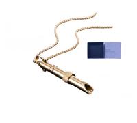 Zilynhom Collier de respiration, accessoires de méditation pour la pleine conscience, soulagement de l'anxiété et du stress, se calmer, changer d'attention, relaxation (Golden)