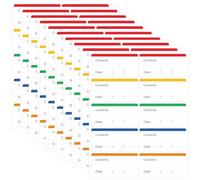ZILZUFA Lot de 100 étiquettes de congélation faciles à décoller - Étiquettes Autocollantes de Couleur Assortie Qui ne laissent Aucun résidu Collant après Utilisation, étiquettes de bocaux