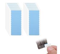 ZILZUFA Lot de 120 Bande adhésive d'Extension de Cheveux,Bande Adhesive Extension Ruban Adhésif Double Face Adhésive,pour Le Remplacement De Trame De Cheveux(4 x 0.8 cm,Bleu)