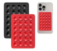 ZILZUFA Lot de 2 ventouses en Silicone, Support de téléphone Portable à Ventouse carrée, en Silicone unilatéral, Convient pour Les téléphones Portables, Les banques d'alimentation et la Conduite