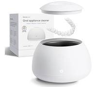 Zima Dental Nettoyeur à ultrasons pour dosettes | Blanc arctique | Nettoyeur de retenue à ultrasons | Nettoyeur de protège-dents | Nettoyant de garde de nuit | Nettoyant d'alignement | Nettoyeur