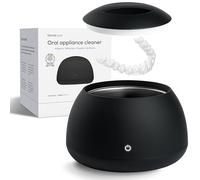 Zima Dental Pod | Noir de jais | Machine de nettoyage à ultrasons | Aligneur, protège-nuit, protège-dents, nettoyant pour prothèses dentaires | Soins dentaires bucco-dentaires approuvés FSA HSA