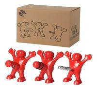 ZIMAIC Composé de 3 Mignons Tire-Bouchons - Ouvre Bouteille Vin/Bière- Cadeau Original pour Amateurs Vin Homme et Femme - Idéal Noël, Anniversaire, et Usage Quotidien - Rouge
