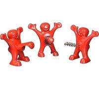 ZIMAIC Composé de 3 Mignons Tire-Bouchons - Ouvre Bouteille Vin/Bière- Cadeau Original pour Amateurs Vin Homme et Femme - Idéal Noël, Anniversaire, et Usage Quotidien - Rouge