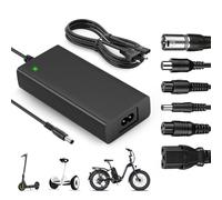 ZIMAOER 48V Chargeur Trottinette Électrique, 54,6V 2A Adaptateur Scooter avec 6 Connecteurs, Chargeur Universel pour Xiaomi, Ninebot, UrbanGlide, Kugoo, Hitway, Speedway, Evercross, Ebike et Plus