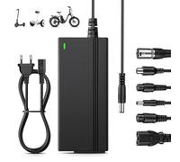 ZIMAOER Chargeur Trottinette Électrique 42V 2A avec 6 Connecteurs, Chargeur Scooter 36V, Câble de Charge Universel Hoverboard pour Xiaomi M365/1S/Pro/Pro2, Ninebot ES1/ES2/ES3/ES4, Vélo Électrique
