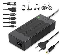 ZIMAOER Chargeur Trottinette Électrique 42V 2A avec 6 Connecteurs, Compatible Xiaomi, Ninebot, Hoverboard, E-Bike, Adaptateur Alimentation pour Batterie 36V Lithium