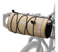 ZIMAOER Sac de Guidon Vélo 2L, Sac de Cadre avec Bandoulière, Imperméable IPX4, Oxford 900D, Réfléchissant, Amovible, Sac Avant pour VTT Vélo de Route Commuter (Kaki)
