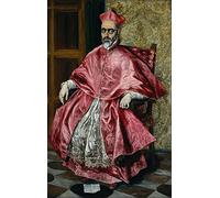 ZIMARO Image murale sur toile Affiche Decoration Murale Peinture classique El Greco Portrait d'un Cardinal Probablement Cardinal Don Fernando Niño De Guevara pour la décoration de bureau 60x90cm
