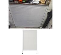 ZIMGOD Porte Accordéon Petite Porte de Placard de Cuisine Pliante et Coulissante Blanche, Porte Escamotable en Intissé sans Perçage, Séparateur de Placard Penderie(85x115cm/33.5x45.3)