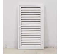 ZIMGOD Trappe de Visite Porte D'accès à Persiennes avec Aérations et Poignée, Panneau D'accès à Fermeture Magnétique, Portes de Service D'inspection Intérieure/Extérieure(39x45in (100x115cm))