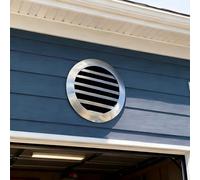 ZIMGOD Trappe de Visite Volet de Ventilation de Pignon pour Maison ou Abri de Jardin, Grille de Ventilation Ronde en Métal, Moustiquaire de Encastrée, Panneau D'accès Porte(39in(99cm))