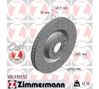 ZIMMERMANN 100.3301.52 Disque de frein pour AUDI,SEAT,SKODA,VW