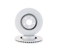 2x Disque de frein ventilé de l'extérieur 100.3318.20 ZIMMERMANN pour AUDI A6 C6