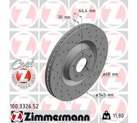 ZIMMERMANN 100.3326.52 Disque de frein pour AUDI