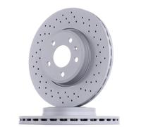 2x Disque de frein ventilé de l'intérieur 100.3330.52 ZIMMERMANN pour AUDI A5