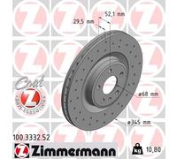 ZIMMERMANN 100.3332.52 Disque de frein pour AUDI