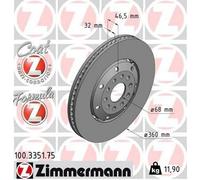 ZIMMERMANN 100.3351.75 Disque de frein
