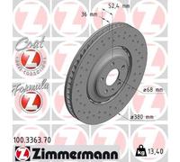 ZIMMERMANN 100.3363.70 Disque de frein pour AUDI