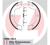 ZIMMERMANN 10990.106.3 Jeu de mâchoires de frein, frein de stationnement pour BM