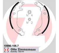 ZIMMERMANN 10990.106.7 Jeu de mâchoires de frein pour CITROËN,PEUGEOT