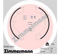 ZIMMERMANN 10990.159.1 Jeu de mâchoires de frein, frein de stationnement pour PO