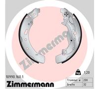 ZIMMERMANN 10990.160.1 Jeu de mâchoires de frein pour MAZDA